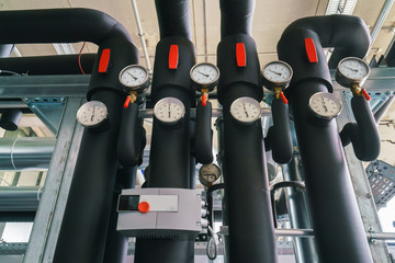 Boiler house pipelines