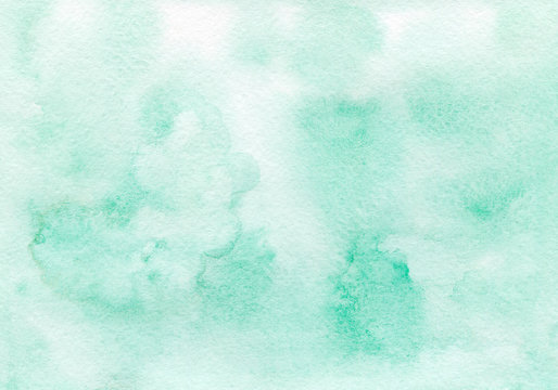 Emerald Green Background, Watercolor