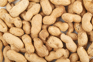 Surface coated with peanuts
