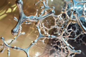 Abstract scientific background molecules on a light background, Science