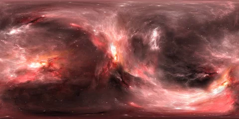 Weltraumhintergrund mit Nebel und Sternen. Panorama, Umgebung 360 HDRI-Karte. Gleichwinklige Projektion, sphärisches Panorama. 3D-Darstellung © Peter Jurik
