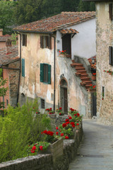 Fototapeta na wymiar Italia, Toscana, Arezzo, il villaggio de Il Borro.