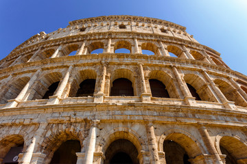 Obraz premium Colosseum in Rome, Italy. The biggest amphitheater of Ancient Rome.