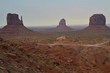 Monument Valley At Sunset. The Paradise of Geology. June 23, 2017. Utah. EEUU. USA.