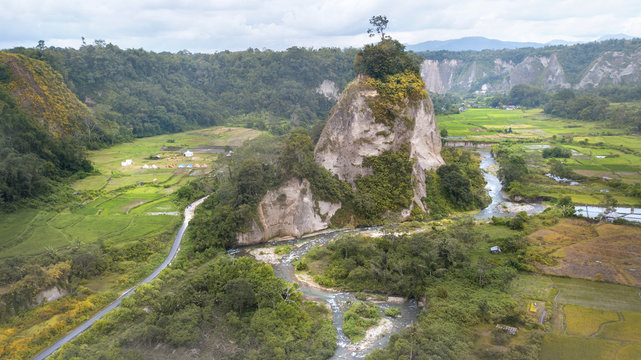 View On Ngarai Sianok Canyon,West Sumatra,Indonesia