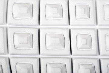 Soles of sports shoes