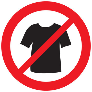 T top shirt sign