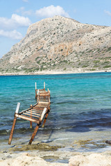 Views of the Bay of Balos, the confluence of three seas.