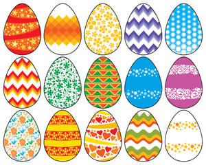 Easter eggs set
