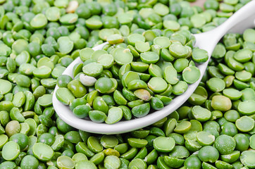 Green split peas.