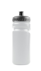 Plastic sport water bottle isolated