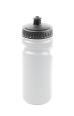 Plastic sport water bottle isolated