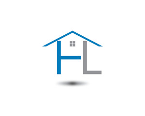 hl letter house logo