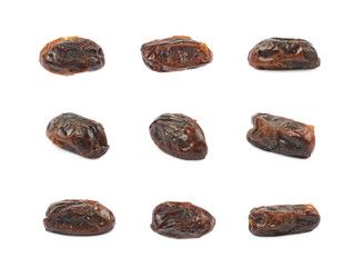 Dried date fruit isolated
