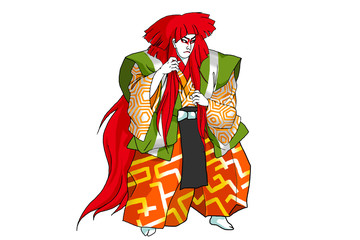 歌舞伎絵・連獅子