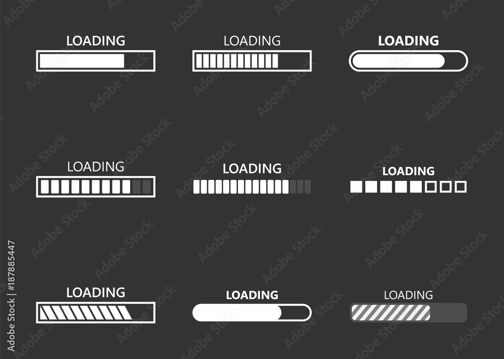 Poster loading progress template