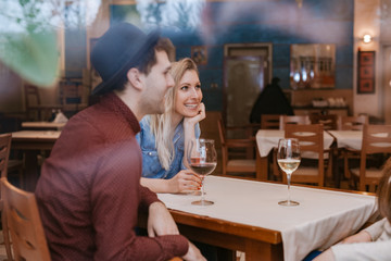 Young People In A Restaurant