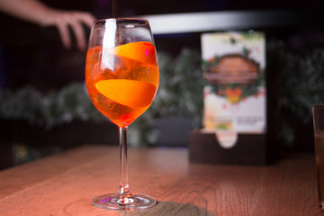 alcoholic drink with lemon