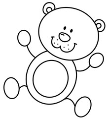 Bär Strichmännchen - Vektor-Illustration