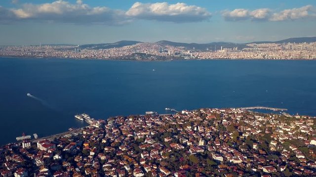 view of prince island in istanbul Turkey