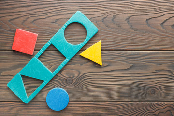 Educational shape figures for kids