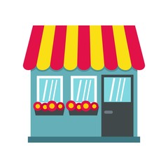 Store icon, flat style
