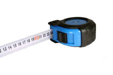 Tape measure isolated. Measuring tape. Measuring tool.