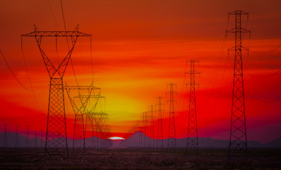 High voltage power lines