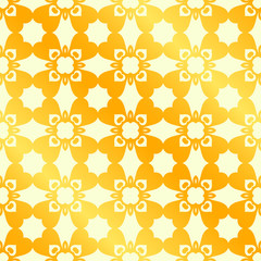 Vintage ornamental golden seamless pattern. Luxury elegant flourished ornament. Template for design. Vector illustration