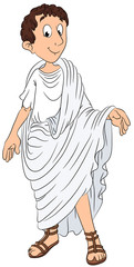 Römer mit Toga - Vektor-Illustration