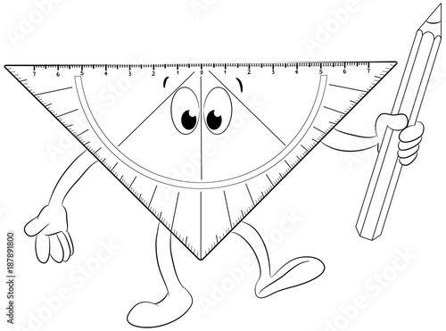 Ausmalbild Naturwissenschaften CartoonBild