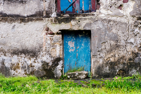 Stone house with cogon roof in Batanes, Philippines