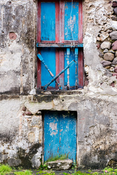 Stone house with cogon roof in Batanes, Philippines