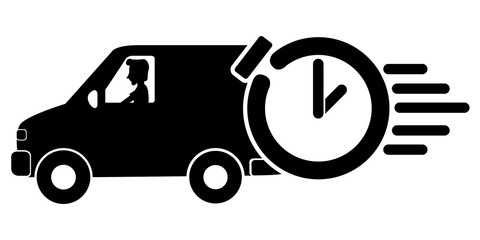 Isolated delivery icon