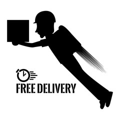 Isolated delivery icon