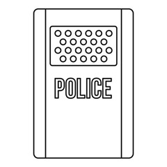 Police icon, outline style