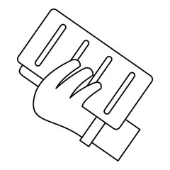 Documents icon, outline style