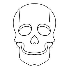 Singer mask icon, outline style