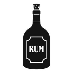 Rum icon, simple style