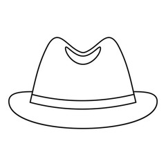 Man hat icon, outline style