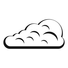 Cumulus cloud icon, simple style