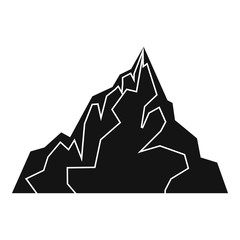 Iceberg icon, simple style
