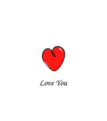 Red Heart Love You
