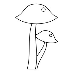 Honey fungus icon, outline style