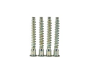 bolt for furniture isolated on white background