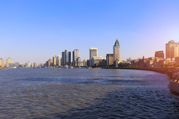 Naklejka premium The Bund in Shanghai