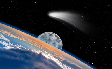Comet on the space