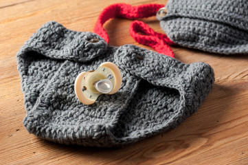 yellow baby pacifier