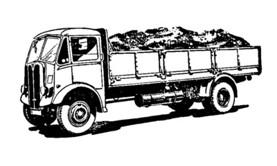 Vintage Pickup Truck Illustration