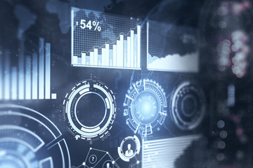 Digital business background